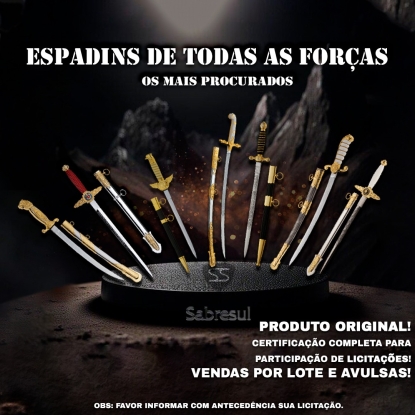 Fabrica espadas e espadins para as Forças Armadas