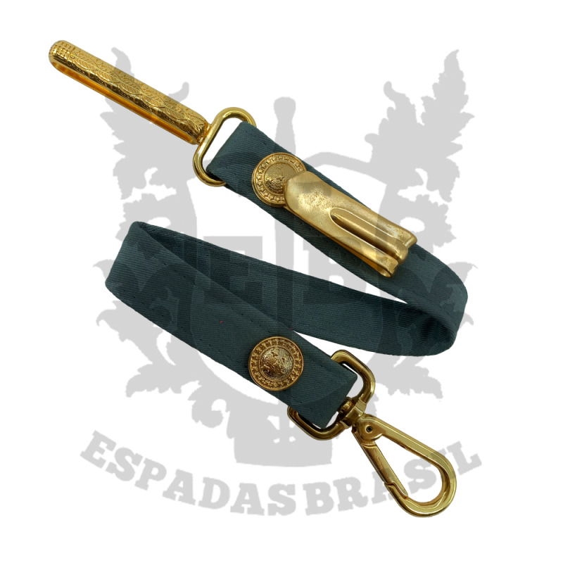 TALIM (GUIA) DO EXERCITO CINZA COM DOURADO (GALA)