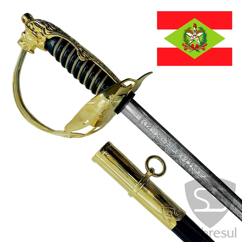 ESPADA DE CORONEL DA POLICIA MILITAR DE SANTA CATARINA